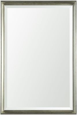Bathroom Vanity Mirror (24x36 - Silver Beveled Frame)