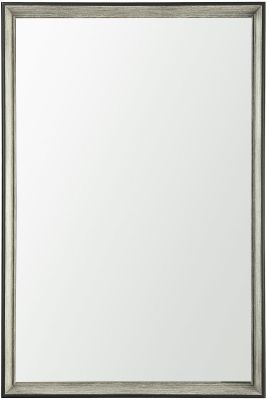 Bathroom Miroir de Vanité (24 X 36 - Cadre Faux Bois Noir et Gris)