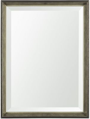 Bathroom Vanity Mirror (18x24 - Pewter & Antique Champagne Beveled Frame)