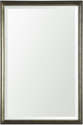 Bathroom Vanity Mirror (24x36 - Pewter & Antique Champagne Beveled Frame)