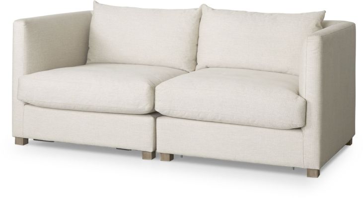 Valence Modular Sofa (2 Piece Set - Beige)