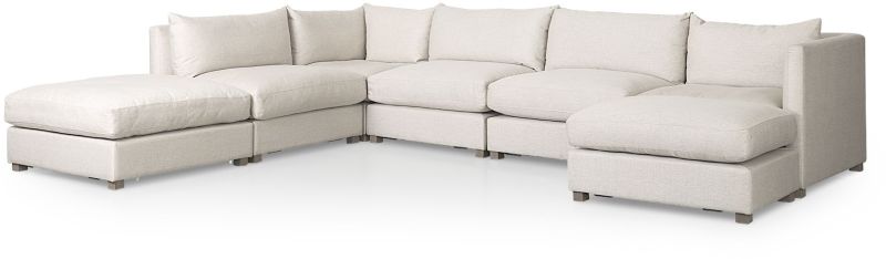 Valence Modular Sofa (7 Piece Set - Beige)