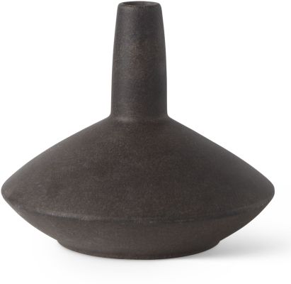 Rylee Vase (6.9H  - Dark Brown Ceramic)