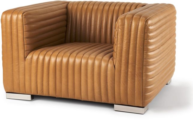Ricciardo Accent Chair (Cognac Brown Leather)