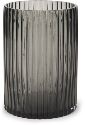 Dawn Vase (Short - Black Glass)