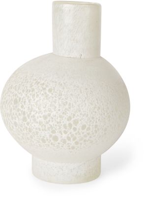 Heket Vase (Court - Verre Blanc)