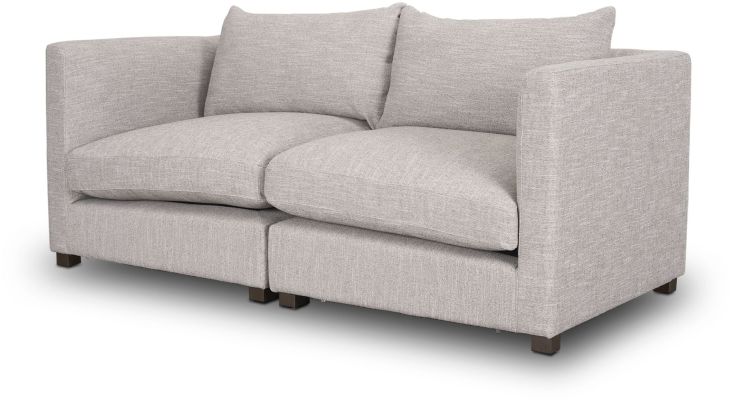 Mercana Halston Modular Sectional (2 Piece - Light Grey) - 70744-A ...