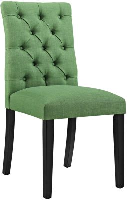 Duchess Dining Chair (Kelly Green Button Tufted Fabric)