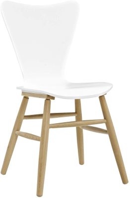 Cascade Chaise à Diner (White Wood Bois Blanc)