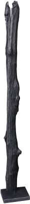 Teak Tall Wood Sculpture (Weathered Grey)