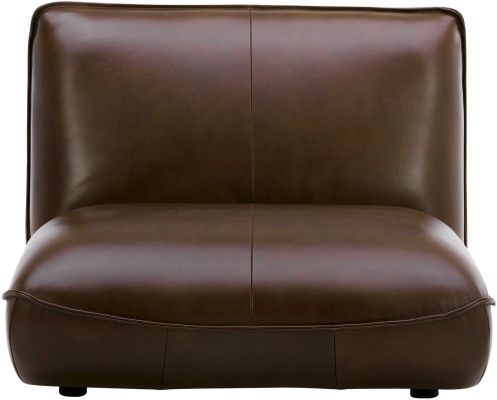 Zeppelin Modular - Toasted Hickory Leather (Slipper Chair)