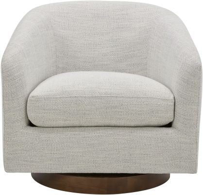 Moe's Home Collection Oscy Swivel Chair (Splashed White) - KQ-1015-05