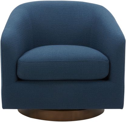 Oscy Swivel Chair (Dark Blue)