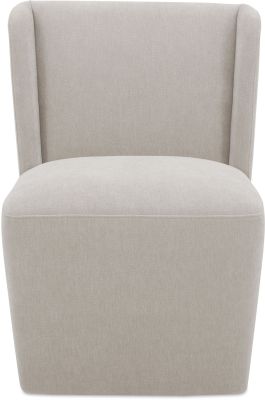 Cormac Rolling Dining Chair (Warm Sand Performance Fabric)