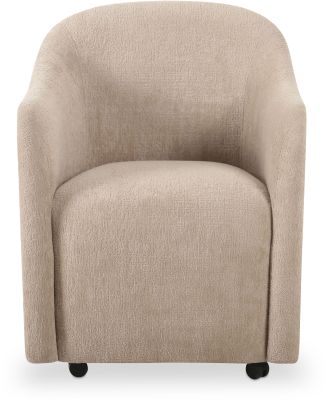 Drava Rolling Dining Chair (Beige)