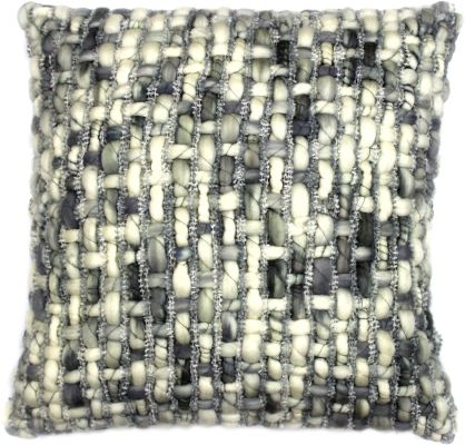 Cozy Feather Cushion (Light Grey)