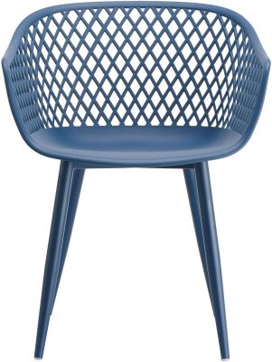 Piazza Outdoor Chair Extérieure (Ensemble de 2 - Bleu)