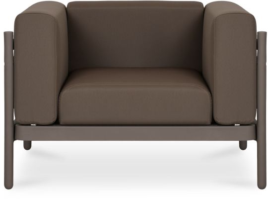 Suri Outdoor Lounge Chair (Taupe)