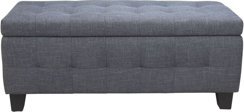 Gretchen Storage Bench (Grey Fabric)