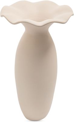 Ruffle Decorative Vessel (16In - Ecru)