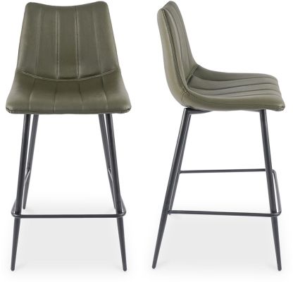 Alibi Counter Stool (Set of 2 - Dark Green)