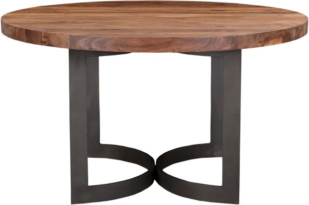 Bent Dining Table (Round - Smoked)