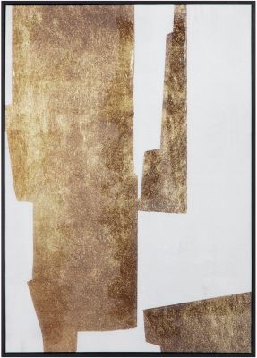 Mica 2 Framed Painting (Gold)