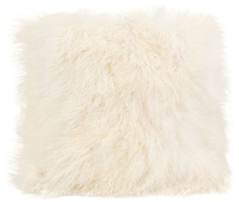 Lamb Fur Pillow (Large - Cream)