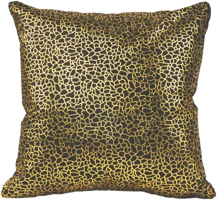 Daisy Pillow (Black and Gold)