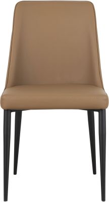 Lula Dining Chair (Set of 2 - Cool Tan Vegan Leather)