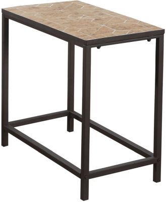 Aldeburgh Accent Table (Terracotta & Brown)