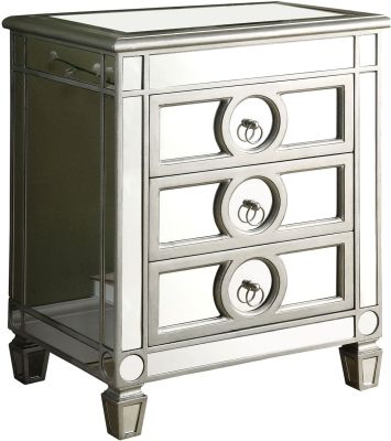 Langley Accent Table (Brushed Silver)