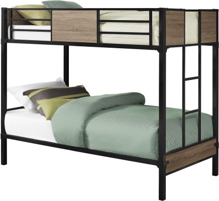 Ruth Bunk Bed (Twin - Black)