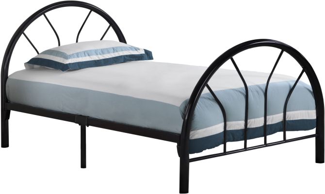 Romlund Bed (Twin - Black)