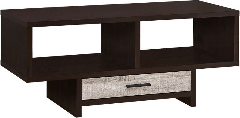 George Coffee Table  (Cappuccino & Taupe Reclaimed)