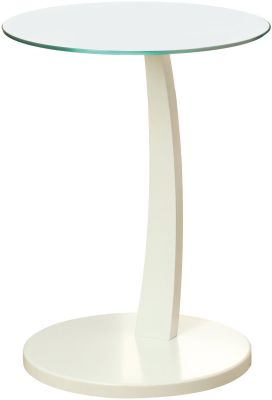 Crackley Table d'Appoint (Blanc)