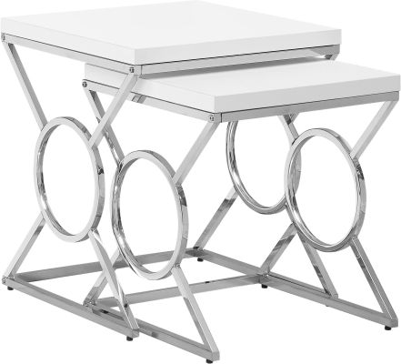 Akemene Nesting Tables (Set of 2 - White)