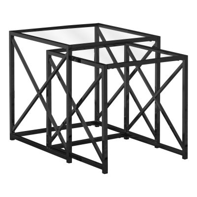 Skaudal Nesting Tables (Set of 2 - Black)