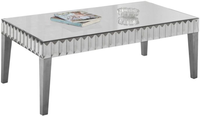 Coaldale Coffee Table (Brushed Silver)