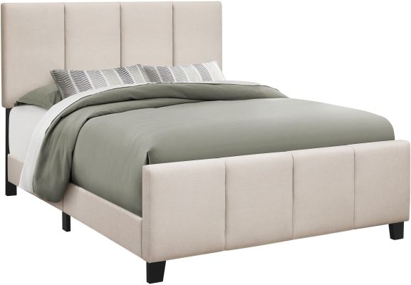 Ockwood Bed (Queen - Beige Linen)