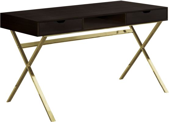 Aiski Desk (Cappuccino & Gold)