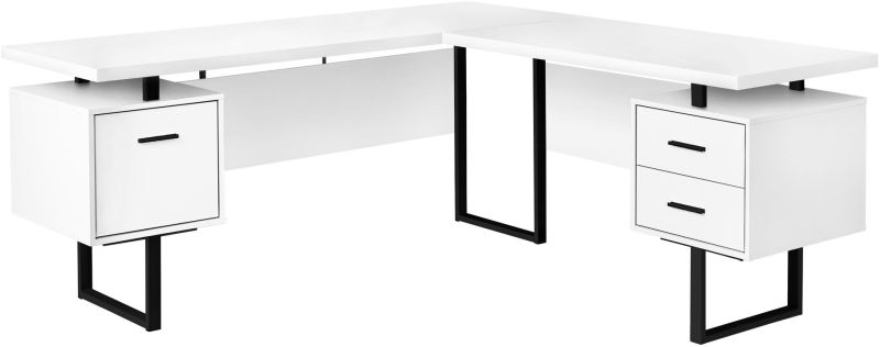 Addester Desk (White & Black)
