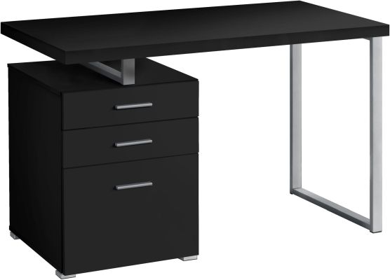 Holis Desk (Black & Silver)