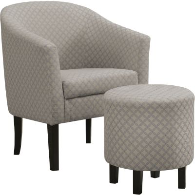 Quba Accent Chairs (Set of 2 - Light Grey)