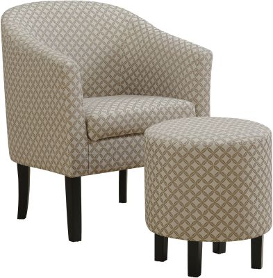 Quba Accent Chairs (Set of 2 - Dark Taupe)