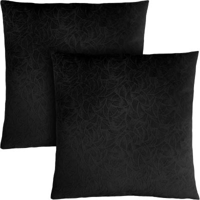 Talo Pillow (Set of 2 - Black Floral Velvet)