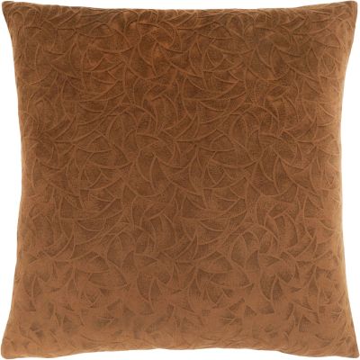 Talo Pillow (Light Brown Floral Velvet)