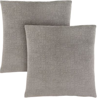 Talo Pillow (Set of 2 - Grey Mosaic Velvet)