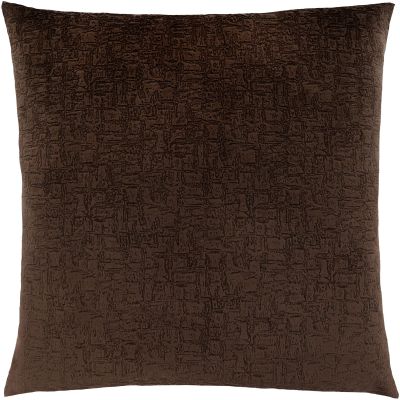 Talo Pillow (Dark Brown Mosaic Velvet)