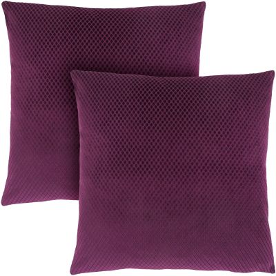 Oraver Pillow (Set of 2 - Purple Diamond Velvet)